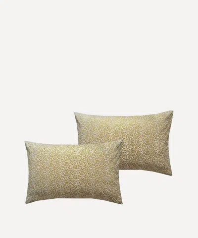 Coco & Wolf Feather Meadow Cotton Pillowcases Set Of Two