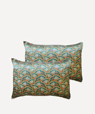Coco & Wolf Icarus Wings Silk Pillowcases Set Of Two