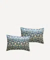 Coco & Wolf Juno Feather Silk Pillowcases Set Of Two