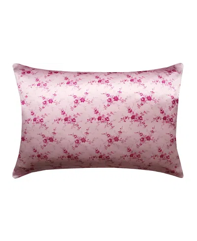 Coco & Wolf Liberty Fabric Amelie Luise Pink Silk Pillowcase, King In Multi