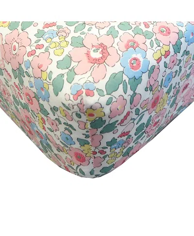 Coco & Wolf Liberty Fabric Betsy Candy Floss Print Fitted Sheet, Twin In Pattern