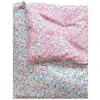 Coco & Wolf Liberty Fabric Betsy Grey & Wiltshire Bud Print Heirloom Quilt, Crib In Betsy Grey  Wiltshire Pink