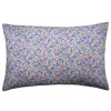 Coco & Wolf Liberty Fabric Betsy Grey Print Pillowcase, Standard In Purple