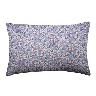 Coco & Wolf Liberty Fabric Betsy Lavender Housewife Pillowcase, King In Blue