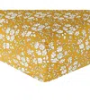 Coco & Wolf Liberty Fabric Capel Mustard Print Fitted Sheet, Twin In Capel Mustard