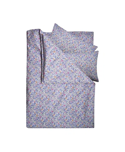 Coco & Wolf Liberty Fabric Duvet Set, Queen In Blue