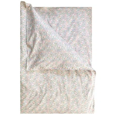Coco & Wolf Liberty Fabric Michelle Lilac Print Duvet Set, Queen In Neutral
