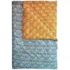 Coco & Wolf Liberty Fabric Strawberry Thief & Capel Mustard Print Heirloom Quilt, King In Strawberry Thief / Capel Mustard