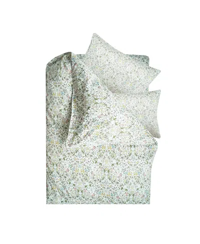 Coco & Wolf Liberty Fabric Tapestry Duvet Set, King In Green