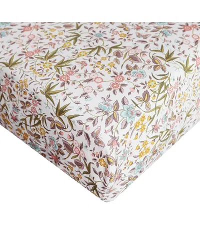 Coco & Wolf Liberty Fabric Tapestry Fitted Sheet, Twin In White