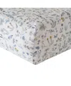 Coco & Wolf Liberty Fabric Theo Blue Print Fitted Sheet, Twin In Theo Blue
