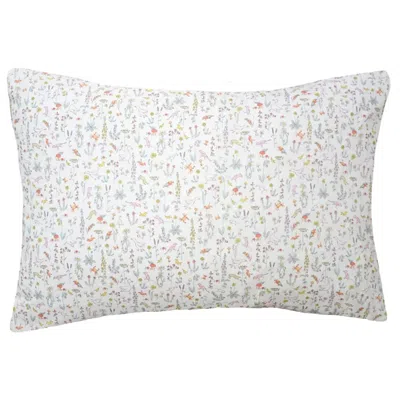 Coco & Wolf Liberty Fabric Theo Blue Print Pillowcase, Standard In Gray