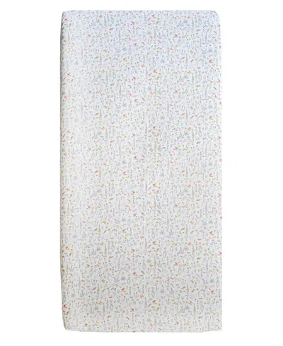 Coco & Wolf Liberty Fabric Theo Print Fitted Sheet, Twin In White