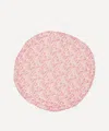 Coco & Wolf Mitsi Valeria And Wiltshire Bud Stitch Edge Circle Placemat In Pink