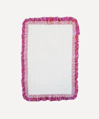 Coco & Wolf Mitsi Valeria Pink Double Ruffle Bathmat 86x53cm