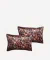 Coco & Wolf Montague Mews Mulberry Silk Pillowcases Set Of Two