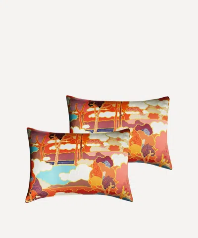 Coco & Wolf Prospect Place Silk Pillowcases Set Of Two