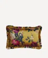 Coco & Wolf Stately Kristina Silk Oblong Ruffle Cushion