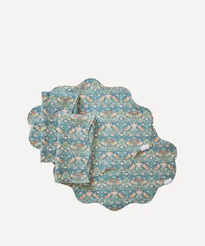 Coco & Wolf Strawberry Thief And Wiltshire Organic Wavy Table Set