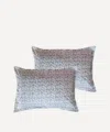 Coco & Wolf Wiltshire Bud Grape Oxford Pillowcases Set Of Two