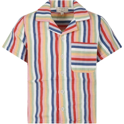 Coco Au Lait Multicolor Shirt For Kids With Stripes Pattern