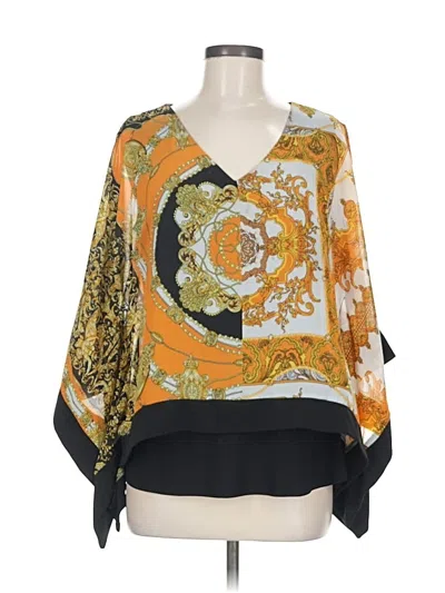 Pre-owned Coco Bianco 3/4 Sleeve Blouse In Yellow