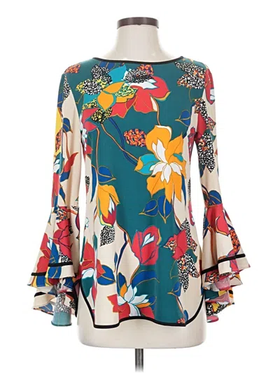 Pre-owned Coco Bianco Long Sleeve Blouse In Blue