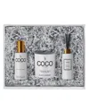 Coco By Stone Diffuser, Room Spray & Candle Gift Pack - Stone Fruit In White