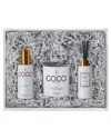 Coco By Stone Figuier Diffuser, Room Spray & Candle Gift Pack In White