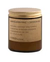 Coco By Stone Handmade 7.2oz Mandarin Rind + Geranium Natural Coconut Apricot Wax Candle In Brown