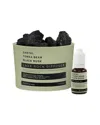Coco By Stone Handmade Lava Rock Diffuser With Oil Starter Pack - Inspired By  Le Labo's Santal In Green