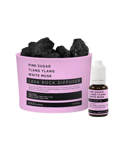 Coco By Stone Handmade Lava Rock Diffuser With Oil Starter Pack - Inspired By  Victoria's Secret Pin In Pink