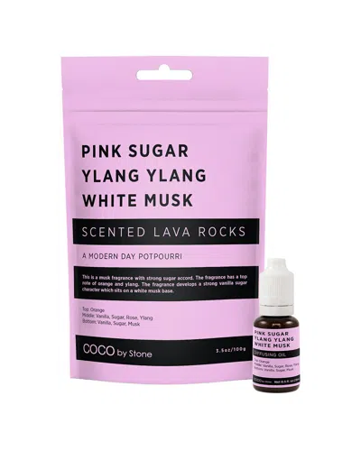 Coco By Stone Handmade Scented Lava Rocks With Oil Starter Pack - Inspired By  Victoria's Secret Pin In Pink