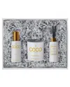 Coco By Stone Diffuser, Room Spray & Candle Gift Pack - Stone Fruit In White