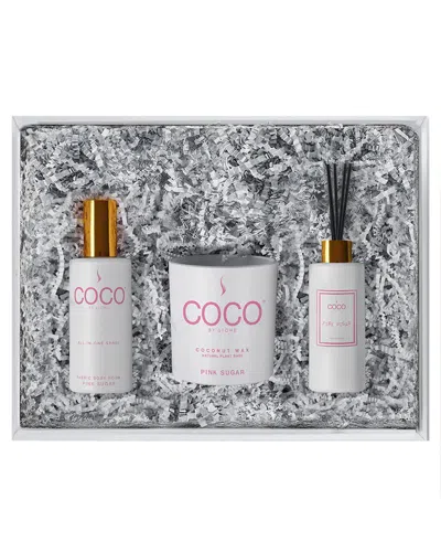 COCO BY STONE COCO BY STONE PINK SUGAR DIFFUSER, ROOM SPRAY & CANDLE GIFT PACK
