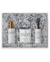 Coco By Stone Diffuser, Room Spray & Candle Gift Pack - Stone Fruit In White