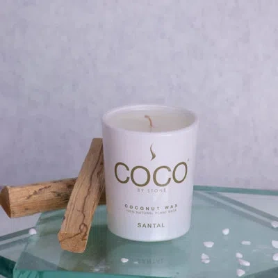 Coco By Stone Santal Natural Coconut Apricot Wax Candle