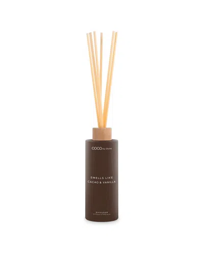 Coco By Stone Smells Like Cacao & Vanilla 5oz Reed Diffuser In Brown