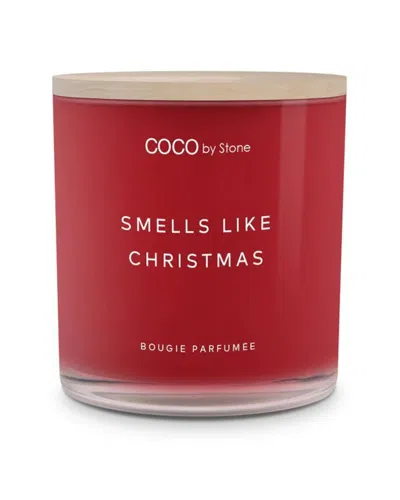 Coco By Stone Smells Like Christmas Night 15oz Coconut Wax Candle In Red