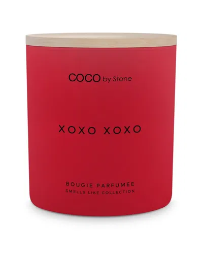 Coco By Stone Smells Like Xoxo 15oz Coconut Wax Candle In Red