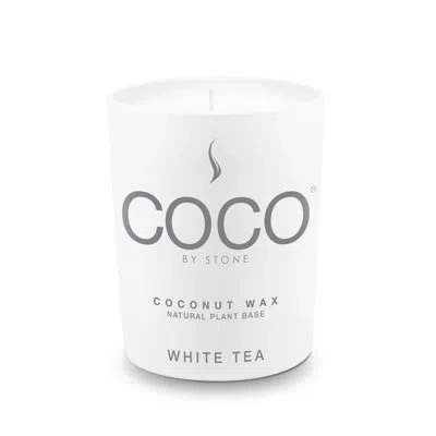 Coco By Stone White Tea Natural Coconut Apricot Wax Candle