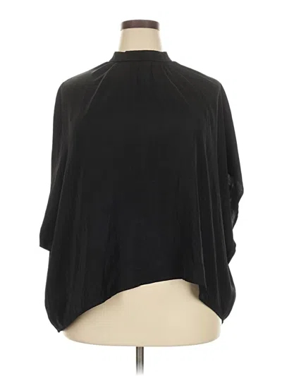 Coco + Carmen 3/4 Sleeve Blouse In Black