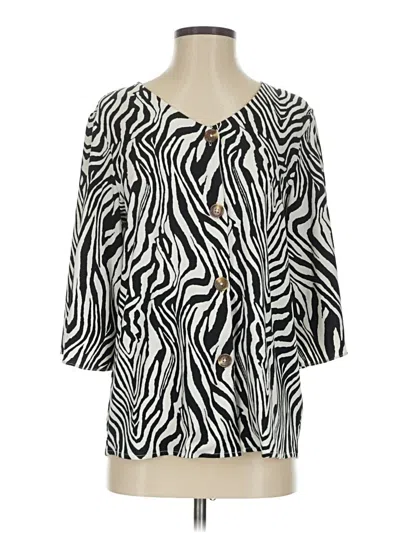 Pre-owned Coco + Carmen 3/4 Sleeve Blouse In Ivory