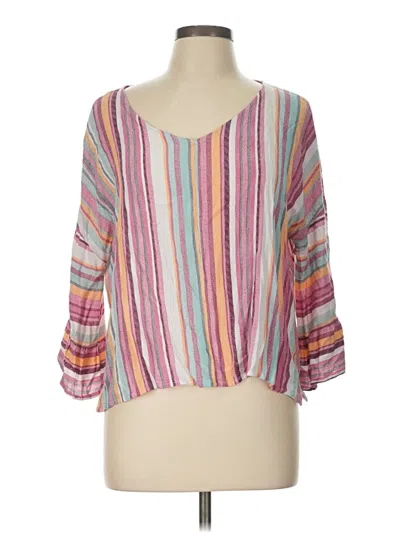 Pre-owned Coco + Carmen 3/4 Sleeve Blouse In Pink