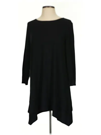 Coco + Carmen 3/4 Sleeve Top Black Boatneck Tops