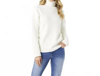 Coco + Carmen Amable Turtleneck Sweater In White