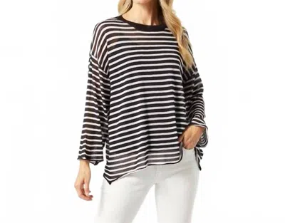 Coco + Carmen Arcana Striped Layering Sweater In Black In Multi