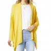 Coco + Carmen Aspen Lightweight Knit Wrap Shawl In Aspen Gold