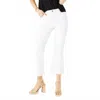 Coco + Carmen Becket Crop Flare Jeans In White In White