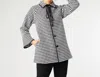 Coco + Carmen Blair Houndstooth Coat In Black/white In Multi